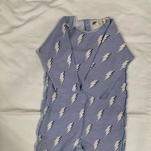 Monica & Andy lightning bolt pajamas